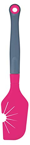 Colourworks 'The Swip' Silicone Spatula and Whisk Cleaner Tool, Raspberry, 29 cm, Pink