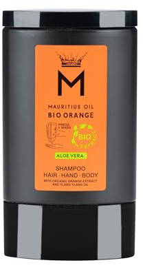 Mauritius Oil Organic Bio Orange Hair-Hand-Body - Aloe Vera Einwegkartuschen - Ylang Ylang Duft für BETEC Wandhalter
