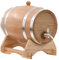 vidaXL Eichenholz Massiv Weinfass mit Hahn 6 L Holzfass Whiskyfass Eichenfass
