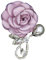 Culer Alliage Broche Broche Tissu Rose Pin Pin Strass Poitrine Perle Décoration Manteau Broche De Vêtements pour Dames