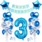 Geburtstagsdeko Jungen 1 Jahr,Luftballon 1. Geburtstag Blau,Happy Birthday Dekoration Zahl,Nummerndekoration,Luftballon 1. Geburtstag Junge Deko,Folienballon 1 (3)
