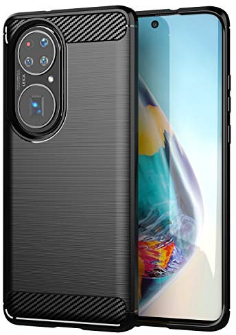 TingYR Cover per Huawei P50 PRO, Ultra Sottile di Gomma, Ottima Cover Antiurto TPU Flessibile, Custodia Case per Huawei P50 PRO Smartphone.(Nero)