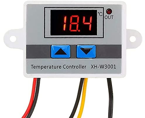 RUIZHI XH-W3001 Digital LED Controlador de Temperatura, Interruptor de Termostato Temperature Controller Thermostat con Sonda Impermeable (12V/120W)