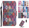 Everainy Kompatibel für Nokia 3.4/Nokia 5.4 Hülle Silikon PU Leder Case Flip Kartenfach Brieftasche Wallet Tasche Magnetisch Klappbar Kickstand Muster Cover Hüllen Handyhülle (Mandala)