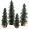 Mokyler Mini-Weihnachtsbaum, aus Holz, Mini-Tisch, Weihnachtsbaum-Dekoration, künstliche Pflanze, Dekoration für Party, Schreibtisch, Fensterdekoration