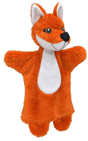 Handpuppe Tierhandpuppen Fuchs 31 cm, Zoo Farm Cartoon Tierfigur theatrepuppe Handspielpuppe, für Kinder Baby Jungen Mädchen