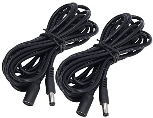 DC Connection Cable, 24AWG 12V 24V Universal Solar Light Extension Cord Copper Core 5.5x2.1mm for Water Pump System for Monitoring Equipment