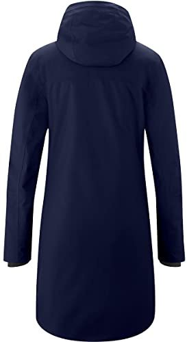 Maier Sports Damen Hannali Mantel, atmungsaktiver Wintermantel mit Kapuze, Outdoor-Jacke