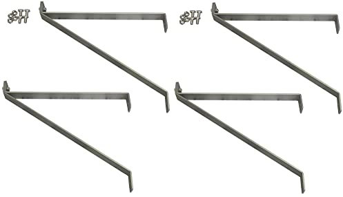Pack of 4 Aluminium Greenhouse Shelving Brackets (27cm)