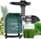 LUFVEBUT Vegetable Juicer for Celery, Wheatgrass, Spinach, Ginger, Fruit Juicer Machines, Slow Chew Juicer, Cold Press Juice Extractor, Separate Pulp, M