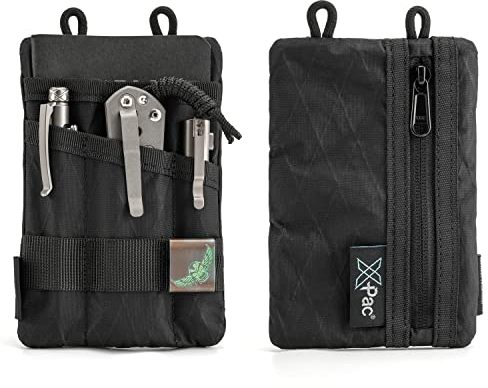 VIPERADE VE1 X-Pac EDC Werkzeugtasche Organizer EDC Pouch Klein EDC Taschen Pocket Organizer Nylon Multitool Tasche Klein für Taschenlampe Taschenmesser Stift Notizbuch (Schwarze)