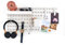 L'essentiel Lot complet de 4 panneaux perforés pour maison et bureau - 56 x 56 cm (4 panneaux de 28 x 28 cm) et accessoires - Blanc ou noir (Blanc, 2 panneaux)