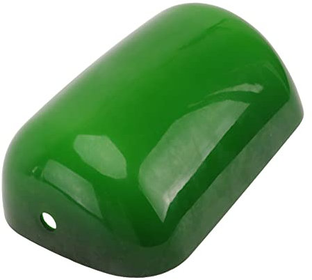 Homoyoyo Lampenschirm Nachttisch Zubehör Glas Pendelleuchte Vintage Dekor Glas Lampenschirm Abdeckung Banker Schreibtisch Lampenschirm Grün Lampenschirm Innen Lampenschirm Antiker