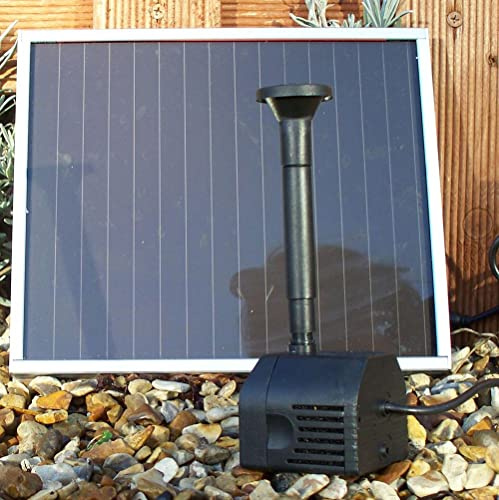 PondKraft Solar Fountain Pump Plus - with LED and Battery