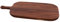 Point-Virgule Tabla de servir de madera de nogal con asa, perfecta para servir aperitivos y queso, madera larga, 32 x 18,5 cm