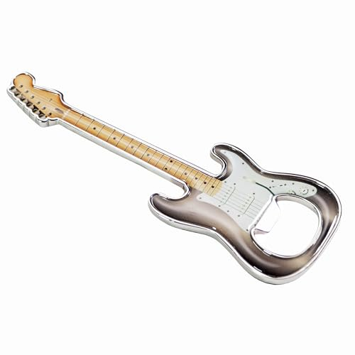 LanHong 1 Stück/Set Flaschenöffner Bier Gitarre geformt Flaschenöffner Gitarre Geschenk Küche Gadgets für Trinker Musik Gitarre Liebhaber (Grau)