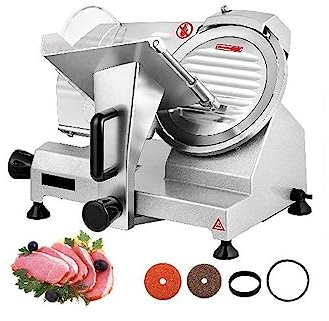 EYESLA 8 Inch Blade Electric Food Slicer Grinder Home Meat Slicer Machine Commercial Deli Meat Cheese Beef Mutton Turkey Cutter