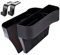 Norhogo 2 Pack Car Seat Gap Organizer, PU Leather car tidy organiser front seat, car seat gap filler organiser, car gap storage, car seat pocket organiser for Wallet, Cellphones, Keys, Cards-Black