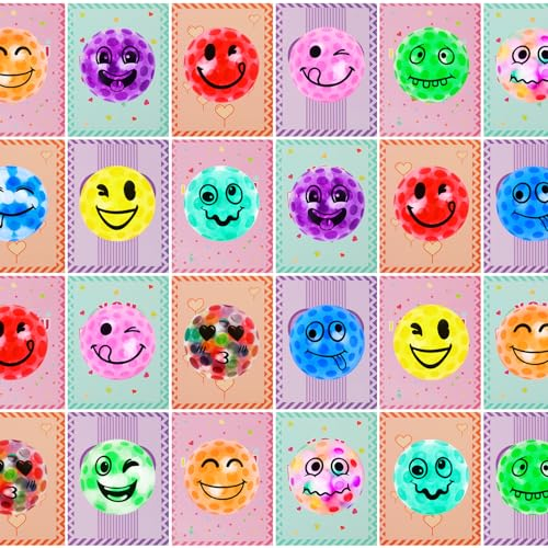 28 Stück Stress Balls, Anti-Stressbälle zum Kneten, Bunte Quetschball mit Wasse Perlen für Dekompression, Squishy Balls mit Wasser Perle, Squeeze Ball zu entspannen, Sensory Water Beads: Pack Sensory