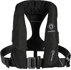 Crewsaver Crewfit+ 180N ISO Single Automatic Lifejacket with Harness 9735BKAP - Black