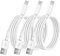 Jahomwire iPhone Ladekabel Original 1M[MFi Zertifiziert] 3Pack iPhone Schnellladekabel USB A auf Lightning Kabel Kompatibilität iPhone 14 13 Pro Max/Plus/12/11/SE/XS/XR/X/8/7/6S/6/SE,iPad