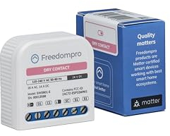 Freedompro MINI Interruttore Relé WiFi per Switch Smart, Comanda 1 Dispositivo a Contatto Pulito, Compatibile con HomeKit, Matter, Alexa, Google Home, Domotica, 12V, 16A, da Incasso