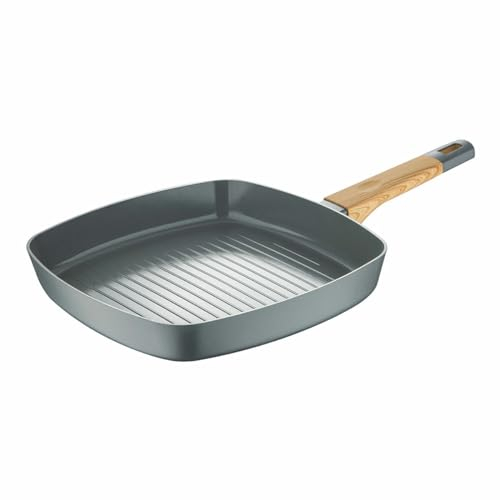 San Ignacio Sartén Asadora Earth Grey SG-6754 Gris Aluminio 28 x 28 cm