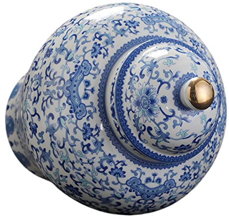 VILLFUL Delicado Tarro De Almacenamiento De Té Tarro De Almacenamiento De Cerámica Recipiente De Té De 20 litros Recipiente Elegante para Té Práctico Tarro De Almacenamiento Tarro De Té