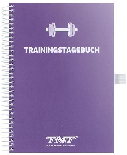 TNT Trainingstagebuch - purple (DIN A5) für Fitness, Workout, Krafttraining, Gym • Workout Planer • Fitness Notizbuch (132 Seiten)