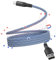 Magtame Magnetic 1M Retractable USB C Cable, Coiled USB A to C, Nylon Braided Fast Charging, Compatible with Samsung, Pad, Blue
