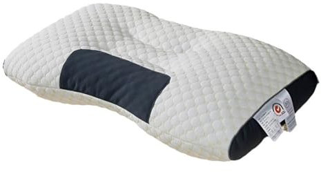 champracer Nackenstützkissen (48 * 74cm),Orthopädisches Nackenstützkissen,Memory Foam Kissen, für Seiten- und Rückenschläfer, Liegefühl fest (Mittleres,weiß)