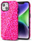 Svanove Cheetah Print Phone Case for iPhone 14 Plus Case Girly Trendy Leopard Pattern, Retro Cool Animal Print, Luxury Cute Case for Women, Aesthetic Y2k Hard Shell Plastic, Hot Pink