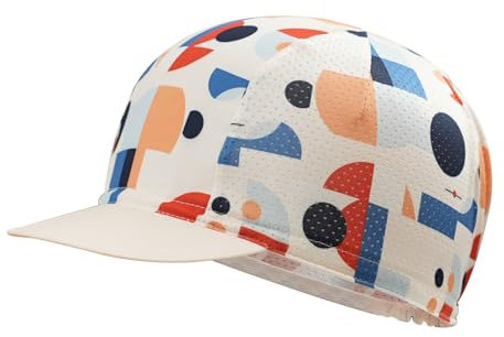 Cycling Caps Cooling Skull Cap Helmet Liner with Sun Visor, Sun Protection Bike Hat for Men and Women, Beige, One size