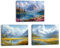 Piy Painting Tableau d'art mural en toile Peinture Paysage, Nature Neige Montagne Paysage Impression murale, Tableaux modernes décoratifs pour Salon Salle de bain Salle, 3 pièces 30x40 cm (90x40 cm)