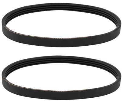 YINETTECH Lot de 2 Courroies d'entraînement pour Scie à Ruban 130J Striées 340 Mm Compatible avec Metabo Et Compatible avec Elektra Beckum BAS 250 G