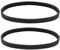 YINETTECH Lot de 2 Courroies d'entraînement pour Scie à Ruban 130J Striées 340 Mm Compatible avec Metabo Et Compatible avec Elektra Beckum BAS 250 G