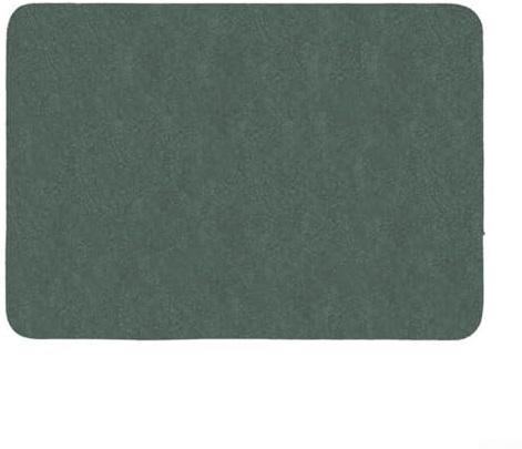 Schnell trocknende Kieselgur Badezimmer-Bodenmatte 40 x 60 cm, sehr saugfähiger, rutschfester waschbarer Teppich für Dusche und Badewanne, geeignet für Wohnkultur (Dunkelgrün)