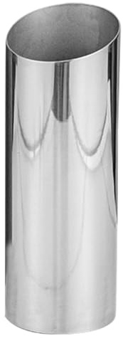 LIFKOME Stainless Steel Flower Vase with Angled Mouth Design, Cylindrical Metal Container for Hydroponic Plants and Flowers, Compact Desktop Decoration for Living Room or Workspace,