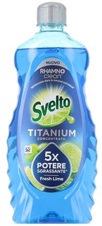 Svelto Detersivo Liquido Piatti Titanium Concentrato Fresh Lime, 650 Ml