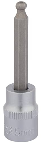 Draper 16288 3/8 Inch Square Drive Hexagonal Ball End Socket Bits, 5mm