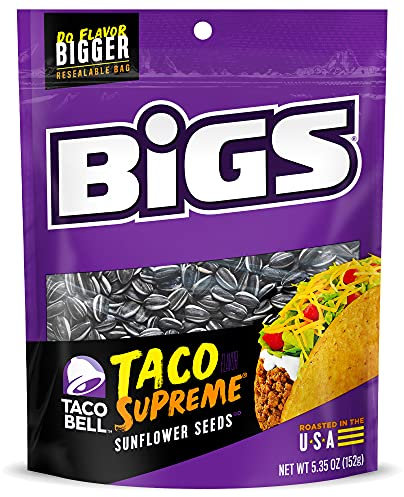 Bigs Taco Bell Taco Supreme Sunflower Seeds - 5.35oz - 152g …