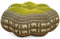 livasia Meditationskissen Stern groß - Ø 40x20cm - Yogakissen mit Kapok, Pouf, Bodenkissen sternförmig Yoga Zen Meditation, Zafukissen Garten Balkon, Sitzkissen handgefertigt (Grün/Elefanten)