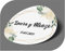 CrisPhy Autocollants vintage personnalisables avec le prénom et la date pour invitations à un mariage, un baptême, des fiançailles, un anniversaire, Noël et autres réceptions.