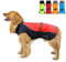 Zunea Wasserdichter Regenmantel für Mittelgroße und Große Hunde Reflektierend Regenjacke Leicht Winddicht Netzfutter Regenschutz Kleidung für Outdoor Wandern, Bekleidung für nasse Tage Rot 4XL