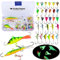 THKFISH 31stk/Box Eisfischen Köder Angelhaken Kunstköder Angelköder Winter auf Hecht Barsch Forelle Barsch Zander Eisfischer Jig Kit