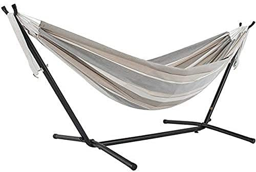 Vivere C8SUNDO Sunbrella®-Hängematte mit Gestell Dove (8 Fuß)