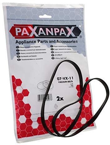 Paxanpax PFC055 Compatible Drive Belt Kit for Vax V-025 & V-026 (Pack of 2), Black