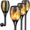 infray Solar Flammenlicht, Solarlampe für Außen, 96 LED Solar Fackel Garten Solarleuchte, Solars Gartenleuchte mit Flammeneffekt, IP65 wasserdicht, Gartenfackeln leuchte für Terrasse, Rasen und Wege