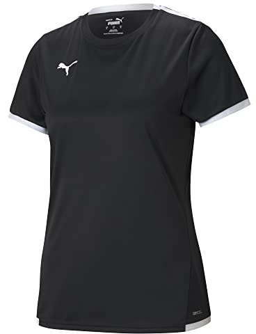 PUMA Damen Teamliga Jersey W Shirt, Puma Black-puma White, XL EU