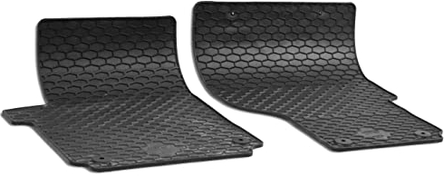 WALSER DirtGuard Gummi Fussmatten Auto für VW Amarok 09/2010-05/2022, 2-teilig, 100% passgenaue Auto Fußmatten, robuste Universal Fußmatte Auto, Gummimatten Auto